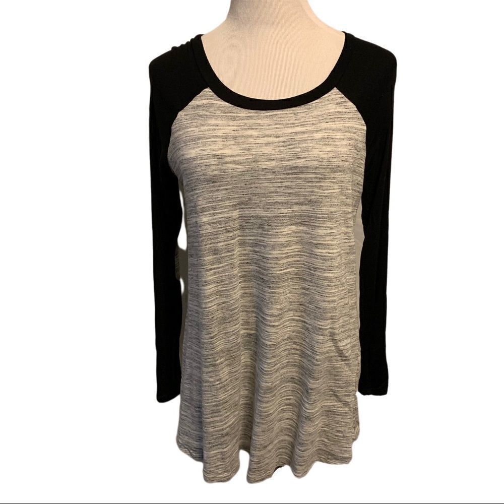 Cherish Gray and Black Long Sleeve Tunic Sz L